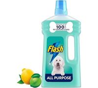Flash All Purpose Multi-Surface Cleaner Liquid | Floor, Kitchen & Bathroom Cleaner (Flash All-Pawpose Floor Cleaner Citrus Scent 1L)