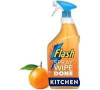 Flash All Purpose Multi-Surface Cleaner Liquid | Floor, Kitchen & Bathroom Cleaner (Flash Spray Wipe Done Kitchen Bright Mandarin 800ml)