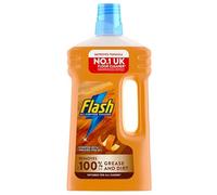 Flash All Purpose Multi-Surface Floor & Kitchen Cleaner Crisp Lemon, Cherry Blossom & Lavender Cuts Grease, Removes Dirt, Leaves Fresh Scent No Bleach, Streak-Free Orange - 1 Pack (1L)