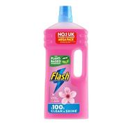 Flash All Purpose Multi-Surface Floor & Kitchen Cleaner Crisp Lemon, Cherry Blossom & Lavender, Cuts Grease, Removes Dirt, Leaves Fresh Scent No Bleach Pink - 1 Pack (1.5L)