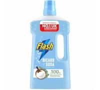 Flash All Purpose Multi-Surface Floor & Kitchen Cleaner Lemon, Bicarbonate soda & Apple Blossom, wood Cuts Grease, Removes Dirt, Fresh Scent (1L) (Bicarbonate soda (PACK OF 1), 1 L)