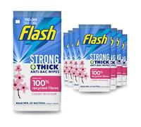 Flash Antibacterial Cleaning Wipes, Blossom & Breeze, 192 Extra Large Wipes (24 x 8)