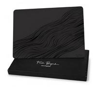 flash Beyond Air Series Glass Gaming Mouse Pad - 2mm Ultra-Thin, 2.5D Rounded Edges - Fast Speed Hard Mat for FPS (Valorant/Apex) - Tempered Glass with Anti-Slip Base (Midnight Flow, 400 * 300mm)