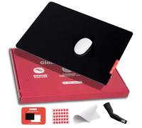 flash Beyond Glass Gaming Mouse Pad - Premium Glass Pad with Anti-Slip Rubber Base - Smooth, Precise Tracking, Durable Surface for High-Speed Gaming, Ideal for FPS Players (Black-50 * 40CM)