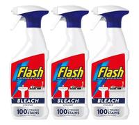 Flash Bleach Cleaning Spray (3 x 800ml) - Fast & Powerful Stain & Grease Removal, Multi-Purpose Cleaner for Kitchens, Bathrooms & Household Surfaces