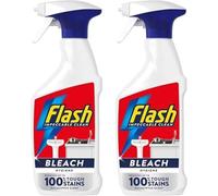 Flash Bleach Spray with Eucalyptus Scent, Tough Stain Remover, 500ml (Pack of 2)