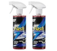 Flash Car Care Quick Detailer Spray 2 x 500ml, Fast Car Detailing Spray for Instant Shine & Gloss, Easy Wipe Car Cleaning Formula