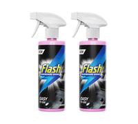 Flash Car Dashboard & Cockpit Cleaner Interior Plastic Shine Spray 2X500Ml