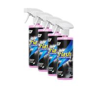 Flash Car Dashboard & Cockpit Cleaner Interior Plastic Shine Spray 4X500Ml