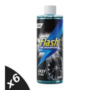 Flash Car Shampoo Foam Wash Quick Safe & Effective on All Paintwork 6x500ml