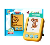 Flash Card Reader, Talking Toy Device, Interactive Voice Feature, 55 Learning Cards Included, Educational Toys, Ideal for Small Kids Speech Development and Early Education