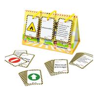Flash Card Toy - 72 Learning Cards, Study Deck for Preschool, Road Sign Set with Interactive Play, Traffic Education Pack, Teaching Cards for Classroom and Home Use and Early Childhood Learning
