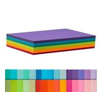 Flash Cards 140 PCS 5x8 Inch, Coloured Index Cards, 180GSM Heavyweight Revision Cards, 7 Colours Paper Multicolour Study Cards for Schools, Offices and Work (12.7cmx20.3cm)