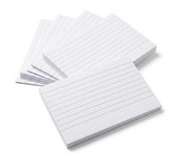 Flash Cards 240 Pcs, 3x5 Inch Double-Sided Lined Index Cards, 150gsm Thick Revision Cards, White Study Note Cards for School, Exam Revision, Learning & Memory Training
