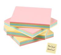 Flash Cards 400Pcs Colored Flash Cards (3"x3") Heavyweight Blank Index Cards for Study & Office flashcards Index Cards flashcards 4 Assorted Colors Revision Cards