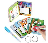 Flash Cards, Educational Letter Cards with Pens and Hoops, Reusable Kids Toys, Portable Toys for Birthday Gift, Teaching, Boys Aged 3+ Zorq