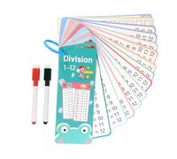 Flash Cards Mathematics, Maths Flash Cards, Addition Subtraction Multiplication Division Game | Dry Erase Double-Sided Education Hole Punch Cards for Nursery in the Classroom