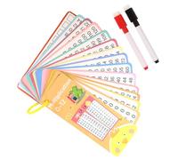 Flash Cards Mathematics, Maths Flash Cards Subtraction Addition Multiplication Division Game, Dry Erase Double-Sided Education Hole Punch Cards for Nursery in the Classroom in K