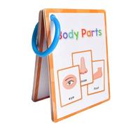 Flash Cards on Body Parts - 15 Piece Visual Design, Easy to Read Interactive Format for Preschool Education | English Learning Memory Cards for English