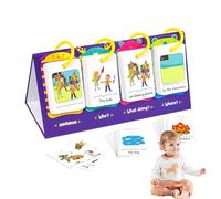 Flash Cards with Visual Words for Kindergarten: High Frequency Learning Game, Reusable Dry Erase Cards, Stable Color-Coded Educational Tool