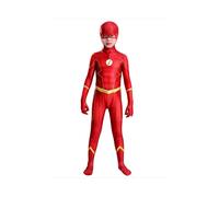 (Flash Costume A, 130cm) Cosplay The Flash Silk Full Body Suit Roleplay Stage Special Characters Shows