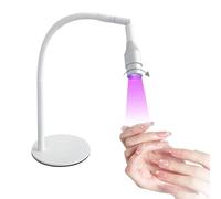 Flash Cure Mini Nail Lamp - Home Salon DIY Light, Rotatable Gooseneck Nail Gel Dryer for Home Manicure, Gel Polish Drying Lamp, with Foot Pedal Switch