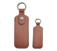 Flash Drive Case - 9x4cm Leather Pouch, USB Stick Protection, Portable Data Cable Holder | Portable Memory Stick Key with Key Loop Keychain, Elect Bag