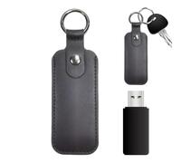 Flash Drive Case Portable Protective Stick Pouch Data Backup | Artificial Leather USB Drive Storage Organizer Organization Transport for Travel Desktop Home School Work Pocket Bag