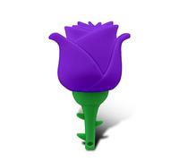 Flash Drive Memory Stick Cute Portable Pen Drives 16GB USB 2.0 Creative Rose U Disk Data Storage Pen Drive Thumb Drive (Color : Purple)