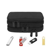 Flash Drive Storage Bag - Storage Bag For USB Flash Drive | 30 Slots Hard Drive Case Organizer | 3-layer Electronic Accessories Organizer Pouch For Jump Drives/Pen Drive/Thumb Drive/Memory Stick