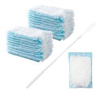 Flash Dust Magnet, 21-Piece Cleaning Kit with Long Handle, Fluffy Duster Refills for Furniture, Blinds, Cars, Office, Multi-Surface Dust Removal, Easy to Assemble
