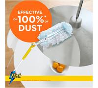 Flash Dust Magnet Duster Starter Kit 1 Handle 2 Refills Traps Locks