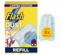 Flash Dust Magnet Duster Sunkissed Refills 9x, Traps and Locks 3x More Dust and Hair Vs Traditional Feather Duster