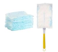 Flash Dust Magnet Refills,20 Pcs Flash Dust Magnet Refill Starter Kit for Cleaning Dust Dirt Hair Car Cleaning Keyboard with 1 Handle