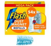 Flash Duster Dust Magnet Refills, Fluffy Dusters Refills, 54 Dusters (18x3), Effective on 100% of Dust, Dust Magnet