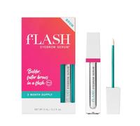 fLASH Eyebrow Serum for Growing Bolder, Fuller, Thicker-looking Brows in 4-6 Weeks - USA Made, Conditions Hair Follicles, Safe for Sensitive Skin, Cruelty-free, Vegan, 3 Month Supply - 3mL (0.1 Fl Oz)