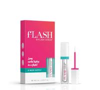 fLASH Eyelash Serum Mini for Long, Curled Natural Lashes - Enhances & Strengthens, Safe & Effective Formula for Contact Wearers & Sensitive Eyes, Travel Size, 6 Week Starter Supply - 1mL (0.034 Fl Oz)