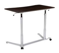 Flash Furniture Merritt Sit-Down, Stand-Up Dark Wood Grain Computer Ergonomic Desk with 37.375" W Top (Adjustable Range 29" - 40.75")