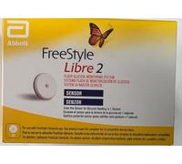 Flash Glucose Monitoring System Freestyle Libre2 Sensor - Compact Continuous Glucose Monitoring (CGM) Sensor Measure Blood Sugar Levels