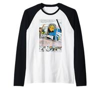 Flash Gordon & Dale Airplane Dogfight Retro Comic Raglan Baseball Tee