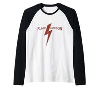 Flash Gordon Lightning Flash Logo Retro Comic Raglan Baseball Tee