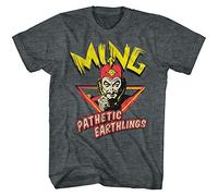 Flash Gordon Ming The Merciless Pathetic Earthlings Men's T Shirt Who Will Save Charcoal Heather