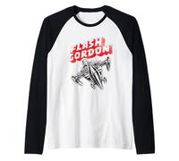 Flash Gordon On Space Rocket Retro Comic Raglan Baseball Tee