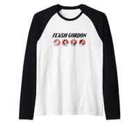 Flash Gordon Retro Comic Character Red Heads Raglan Baseball Tee