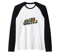 Flash Gordon Retro Comic Text Logo Raglan Baseball Tee