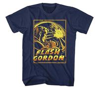 Flash Gordon Space Planetary Explosion Mens T Shirt Rocket Vintage Comic Book Navy XXXL