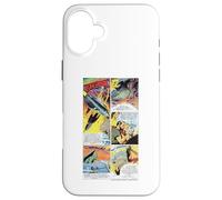 Flash Gordon Space Ship In Orbit Retro Comic Case for iPhone 16 Plus