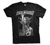 Flash Gordon Vintage Poster Official Mens T-Shirt (Black), Medium