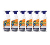 Flash Impeccable Clean Kitchen Degreasing Effect Kitchen Grease Remover Citrus Scent 500ml Pack of 6 Hob Sink Worktops Oven Oven Cleaning Detergent with Welari Thank You Card | (6pack) (3000ml)