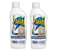 Flash Indoor & Outdoor Sink and Drain Unblocker, 500ml, Dissolves Clogs, Safe for All Pipes, Powerful formula (2 x 500ml)